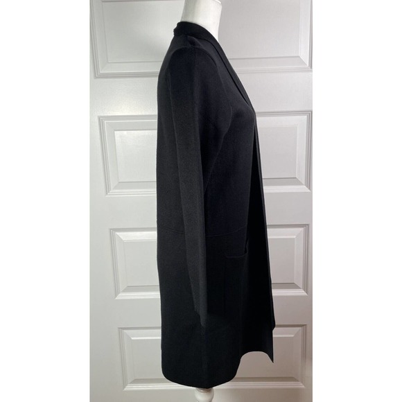 Becool NWOT Womans S/M Medium Black Heavy Long Cardigan Pockets Super Soft Cozy - Picture 4 of 7